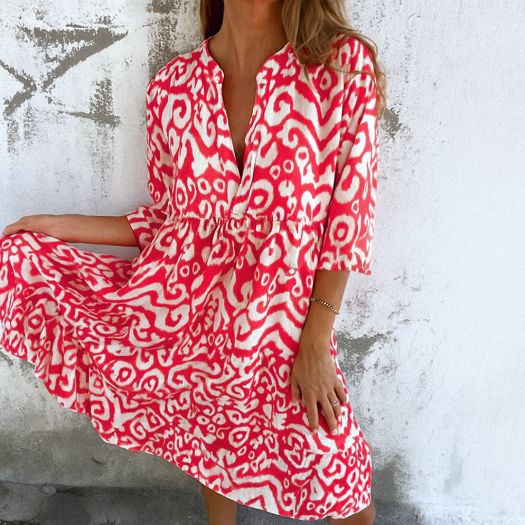 Kaia | Elegantti mekko V-pääntiellä