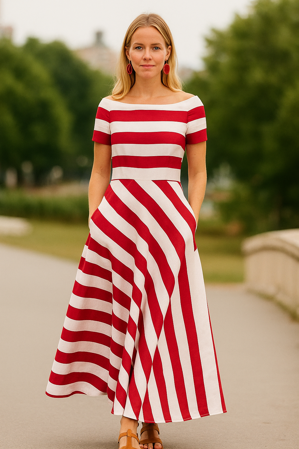 Alisa | Raidallinen Mekko