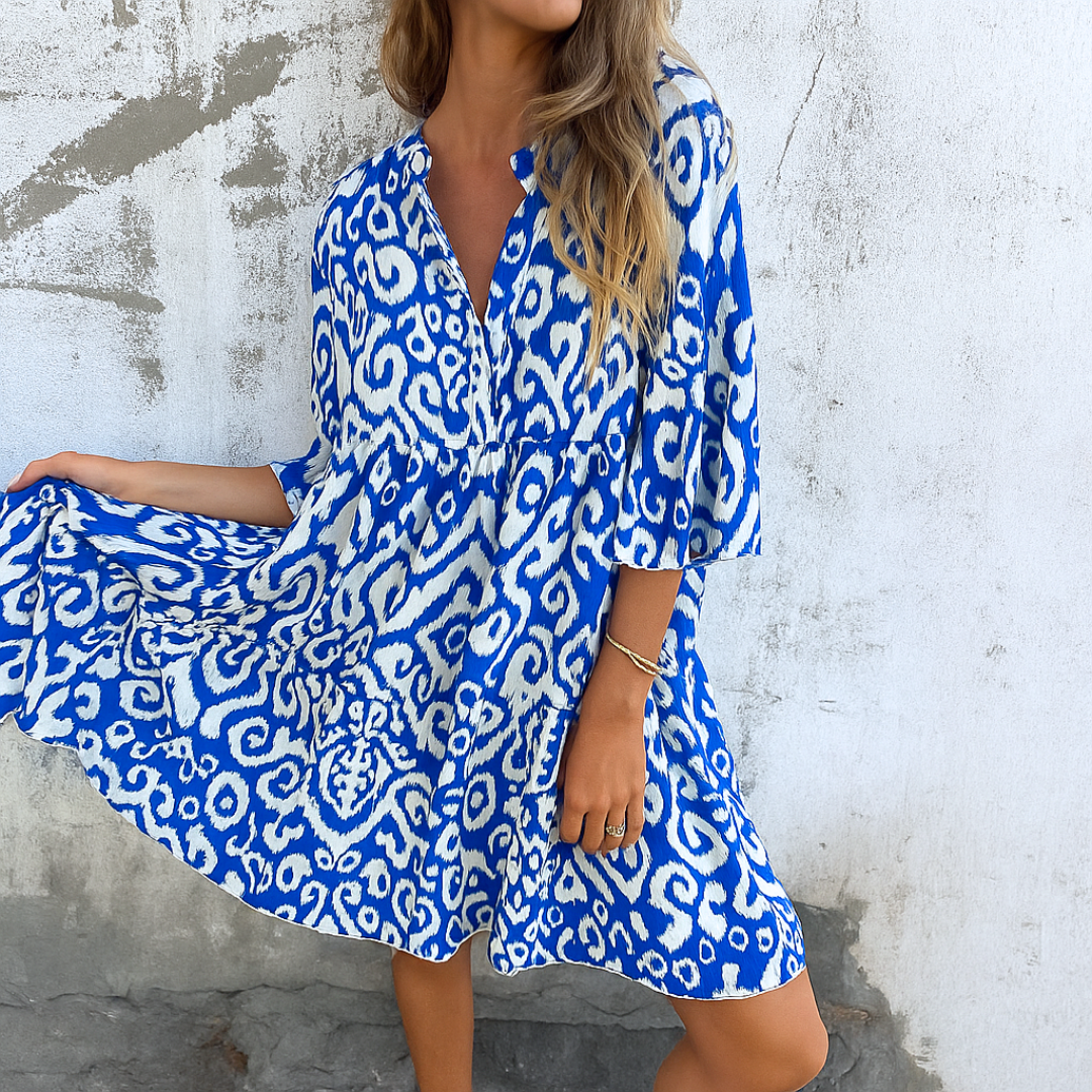Kaia | Elegantti mekko V-pääntiellä