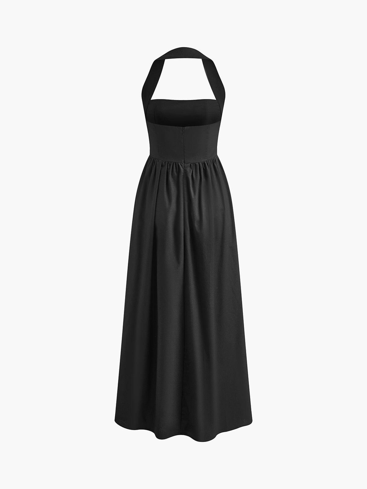 Delia | Pitkä selkämyksellinen mekko