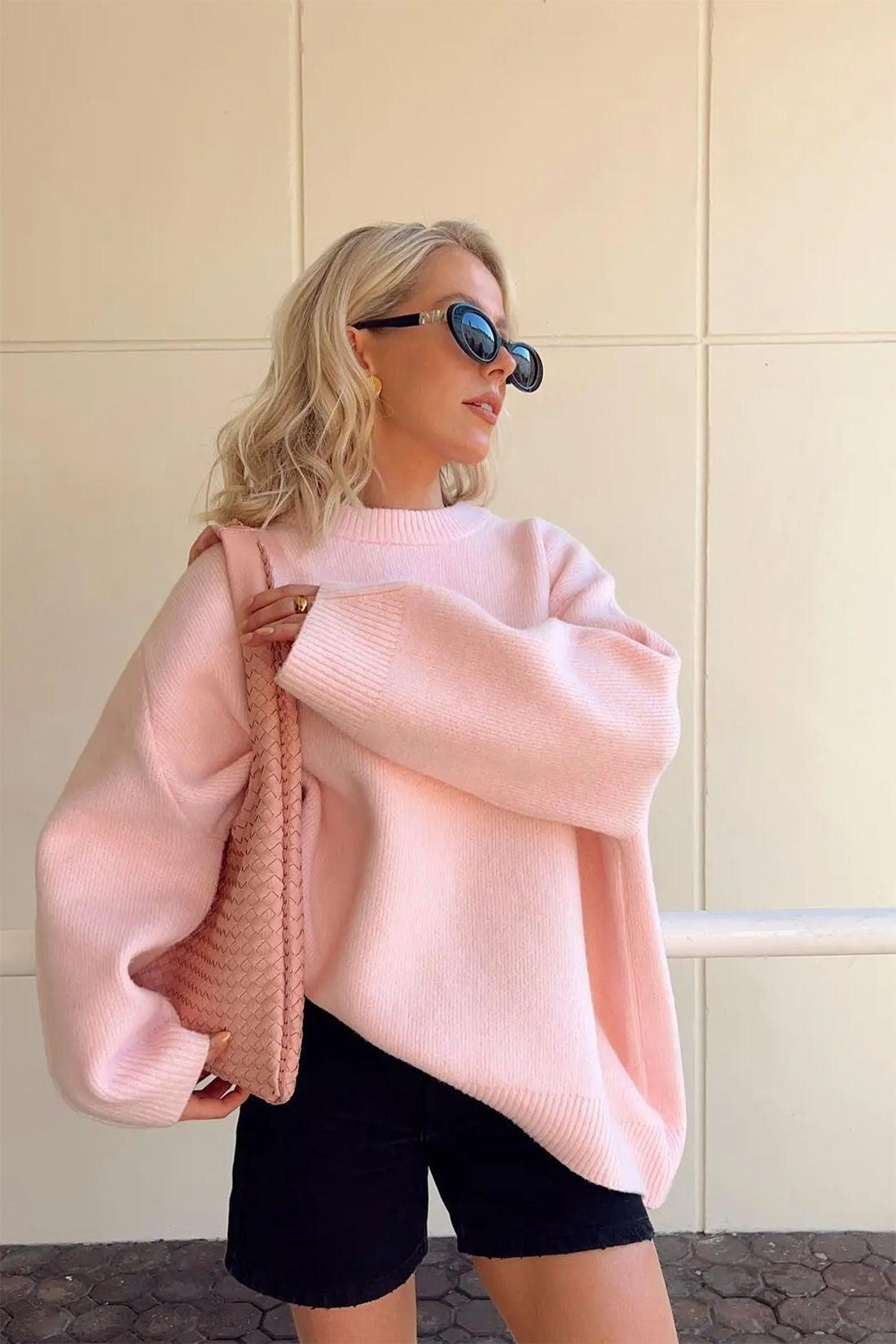 Bérénice | Rosa ylipitkä neule