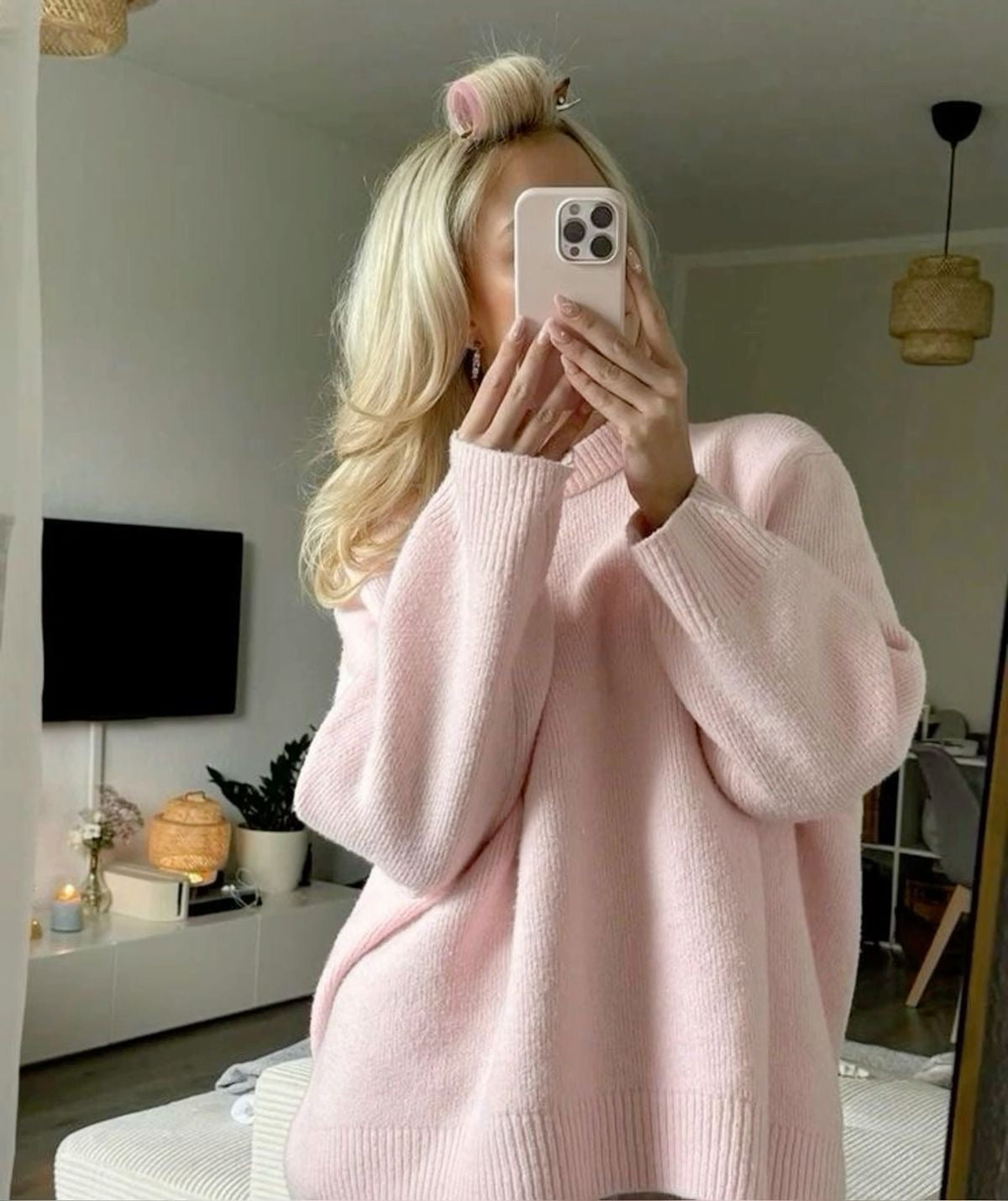 Bérénice | Rosa ylipitkä neule