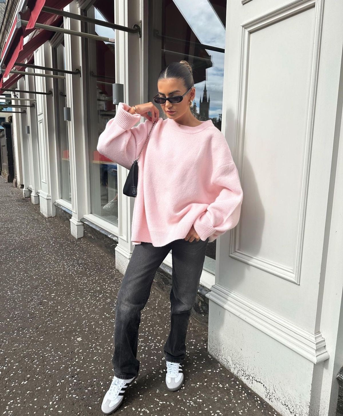 Bérénice | Rosa ylipitkä neule