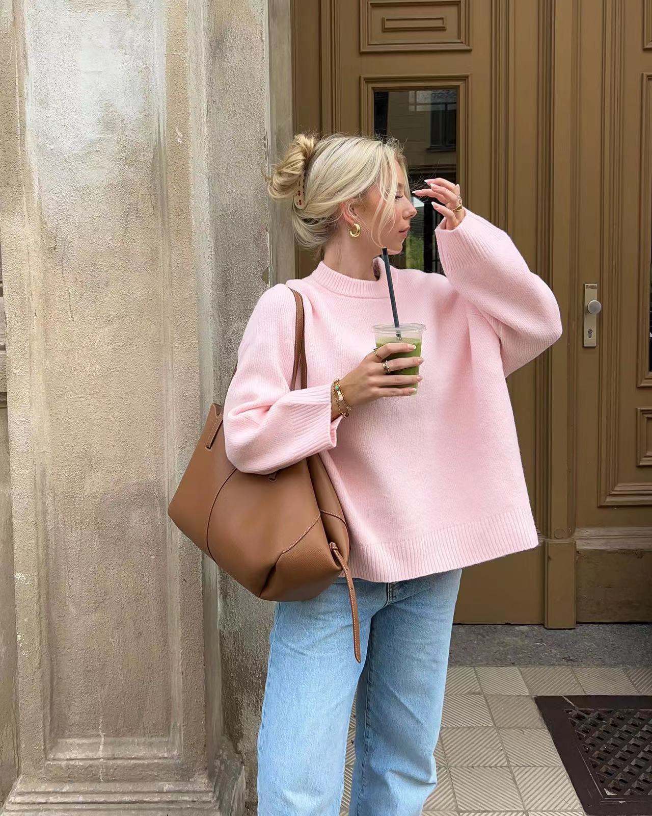 Bérénice | Rosa ylipitkä neule