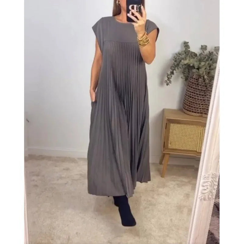 Ulla | Pleatattu Maxi Mekko