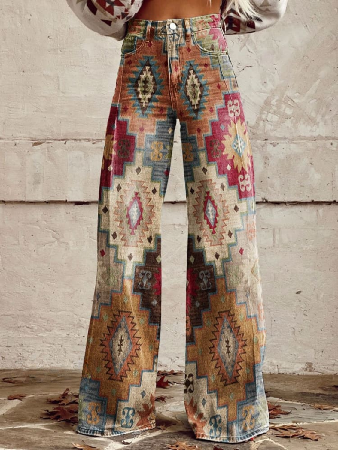 Aldina | Boho Vintage Baggy Housut