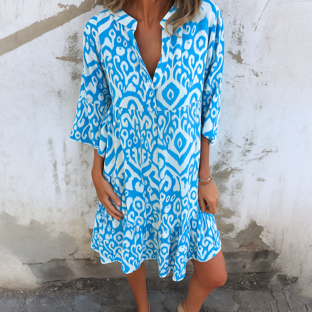 Kaia | Elegantti mekko V-pääntiellä