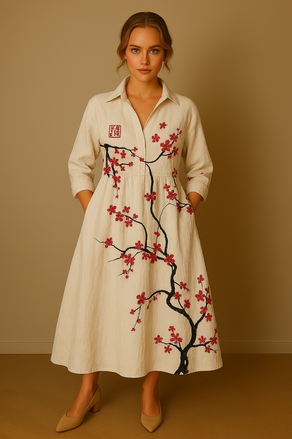 Madeleine｜Elegantti Kukka Mekko Naisille