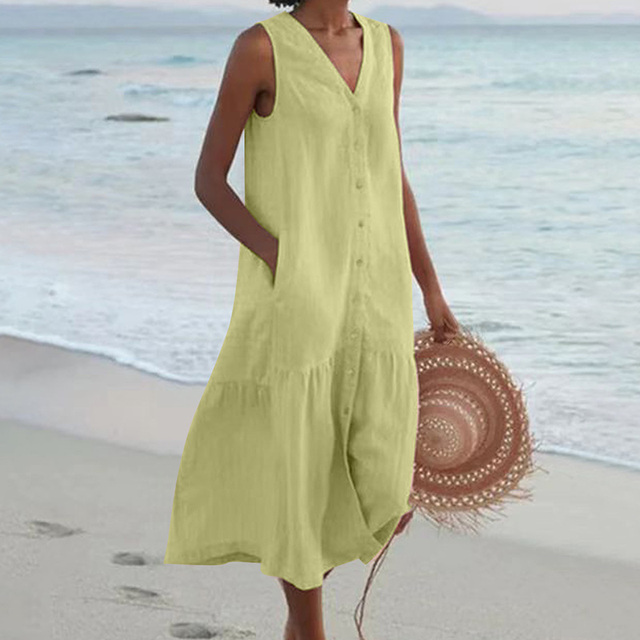 Maria | Olkaimeton midimekko napilla