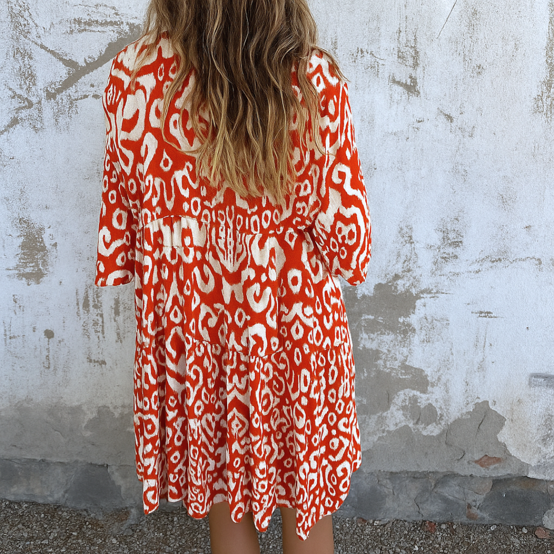 Kaia | Elegantti mekko V-pääntiellä