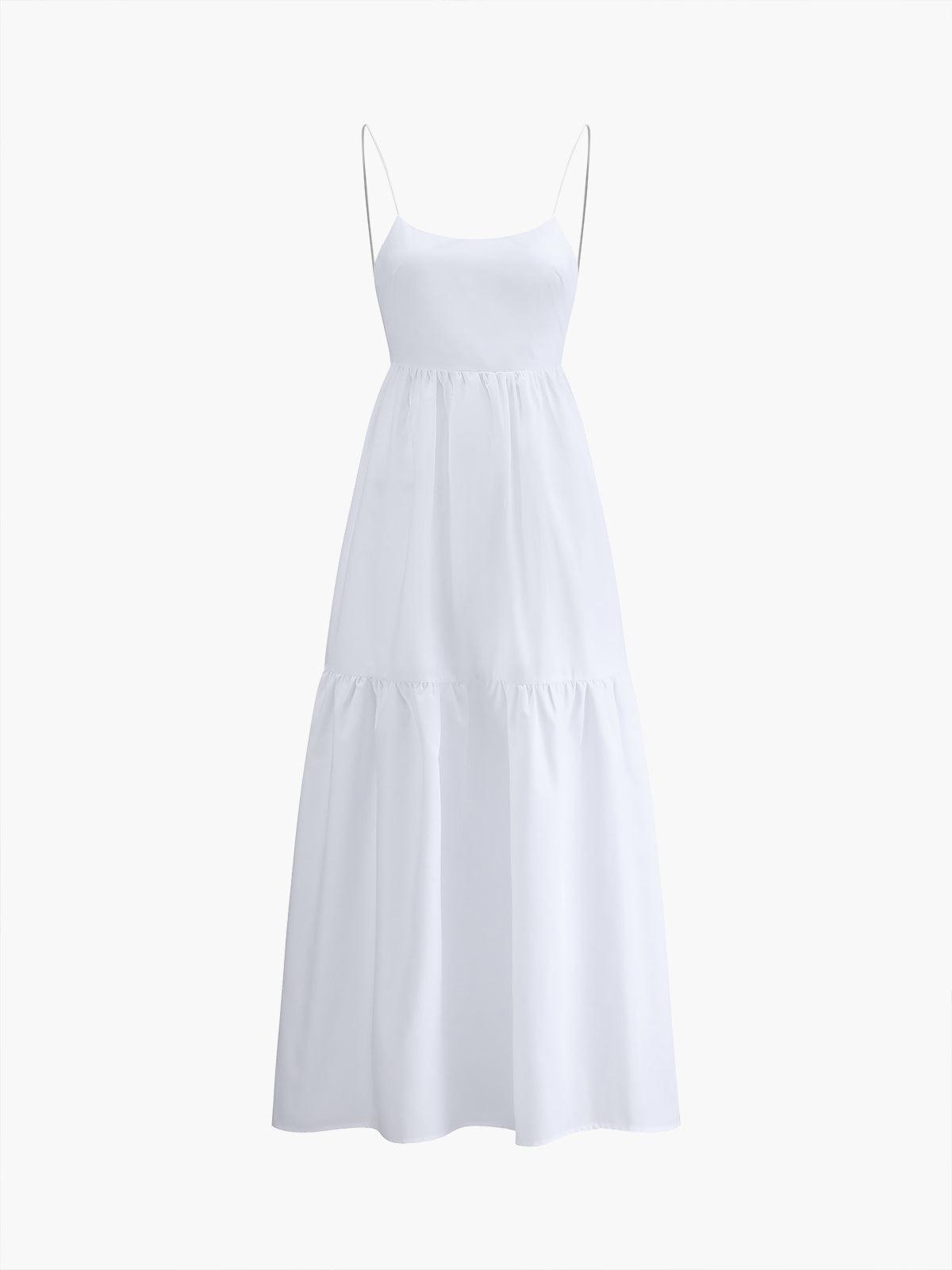Cléa | Pitkä, ilmava mekko selkä paljaana