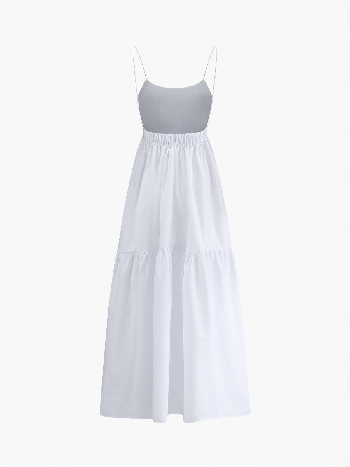 Cléa | Pitkä, ilmava mekko selkä paljaana