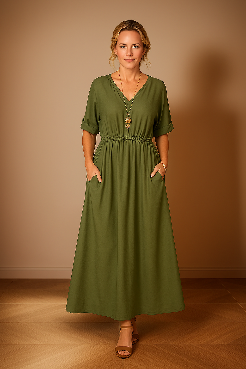 Angelica | Pitkä vintage-tyylinen kesämekko