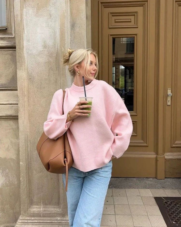 Bérénice | Rosa ylipitkä neule