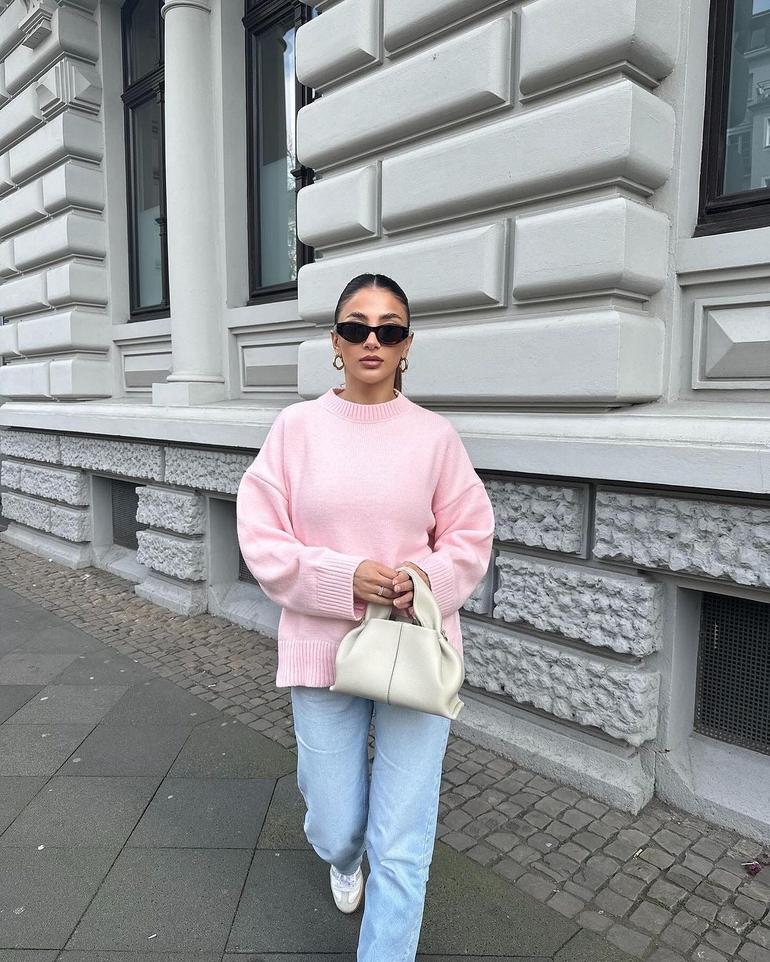 Bérénice | Rosa ylipitkä neule