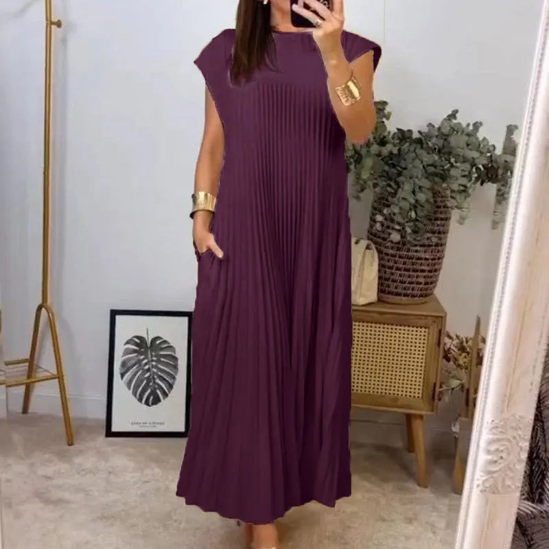 Ulla | Pleatattu Maxi Mekko