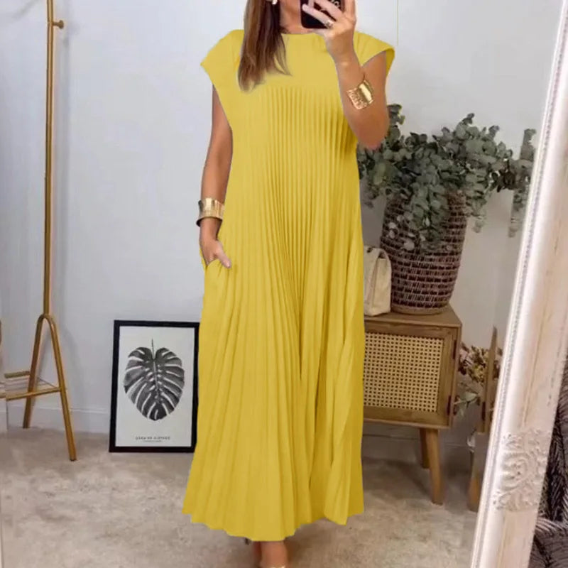 Ulla | Pleatattu Maxi Mekko